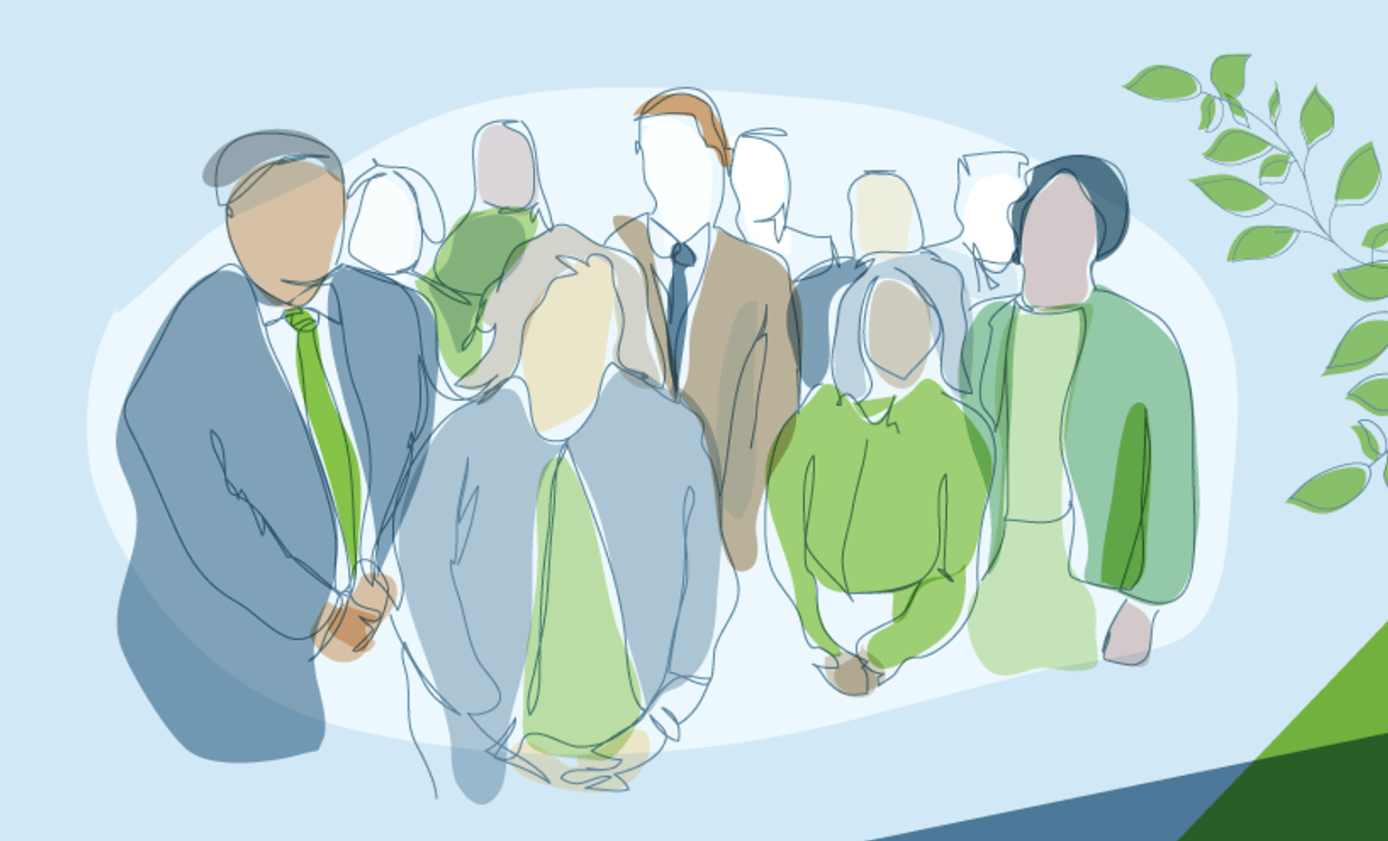 Find a Community Legal Centre Illustration of people standing in a group